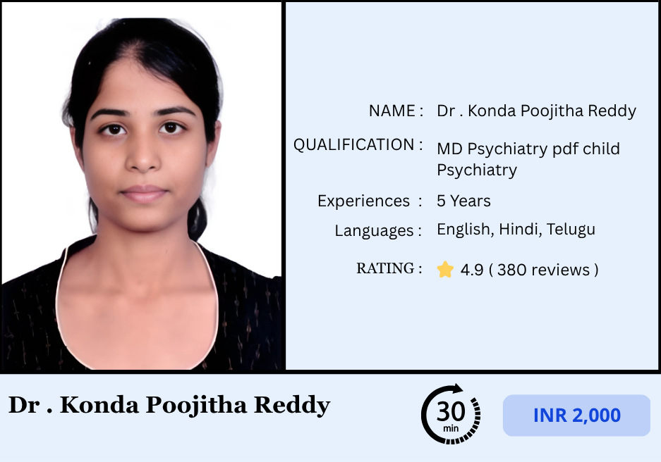 Dr Konda Poojitha Reddy